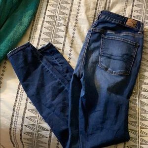 American Eagle regular skinny jeans dark wash
